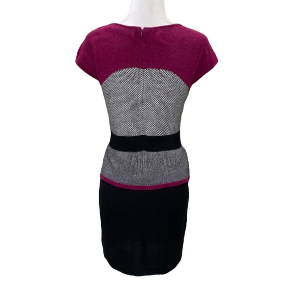 Anthropologie Sparrow Serena Peplum Knit Sweater Sheath Slip Mini Dress - S P - Picture 7 of 13